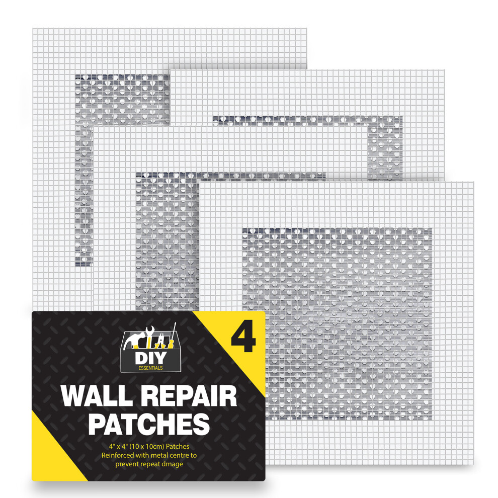 4pk Self Adhesive Wall Repair Patch 10cm x 10cm