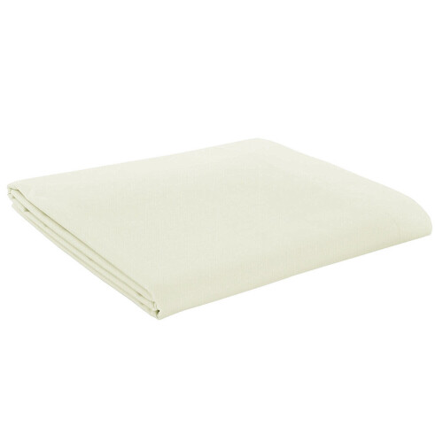 ( Pillowcase, Cream ) Luxury Flat Sheets Bed Sheets PolyCotton Percale