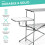 Gymax Folding Camping Table W/2 Extended Tables & Wire Rack Compact Portable 4