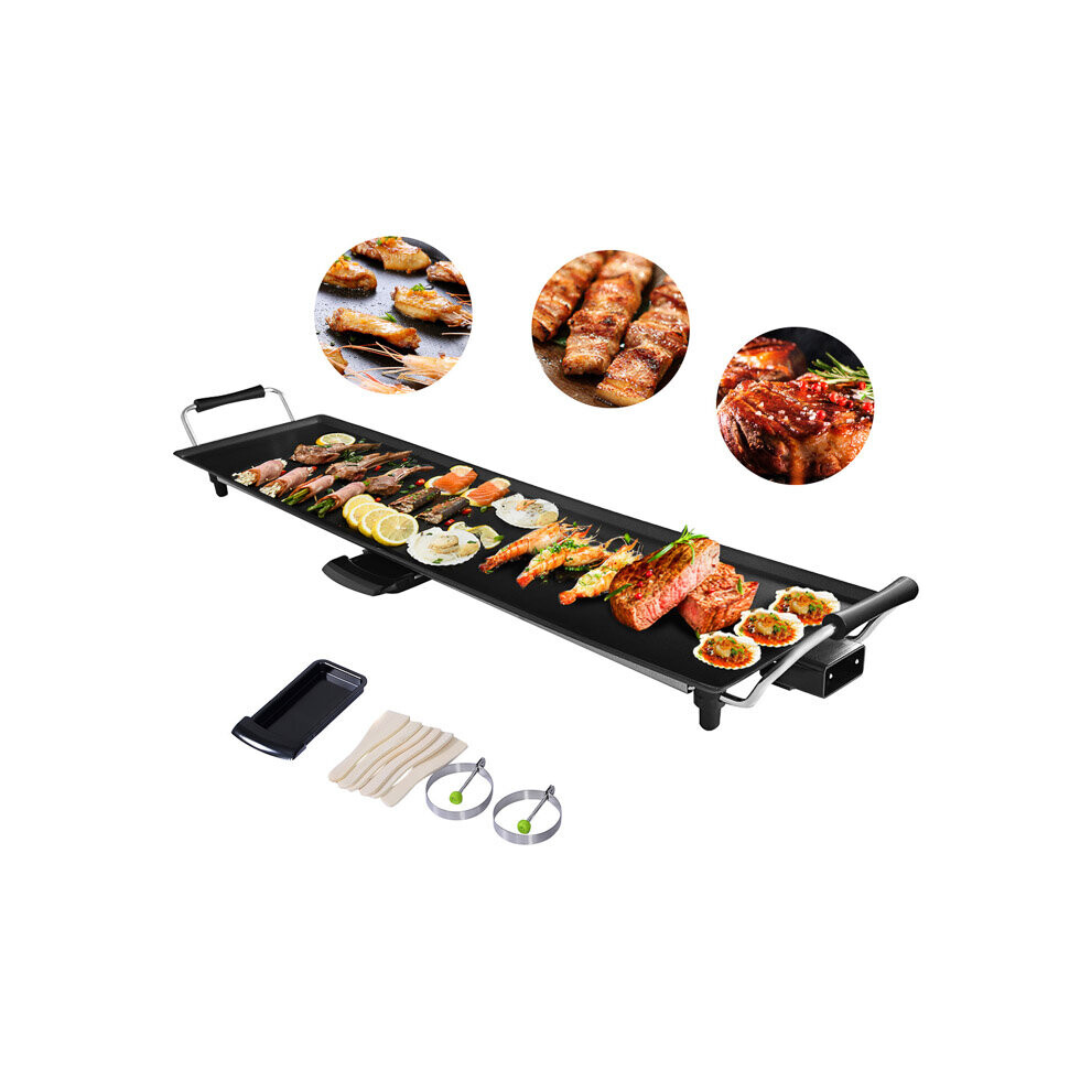 Electric Teppanyaki Table Grill 1800W/2000W Non-Stick Barbecue Griddle