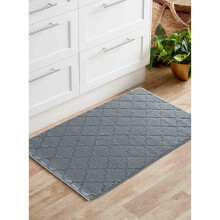 (Rectangle 40x60 cm, DARK GREY) Anti Slip Trellis Design 9MM Kitchen & Hall Runners Doormats