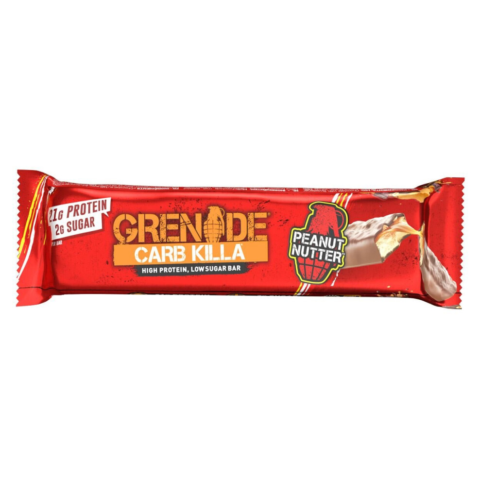 Grenade Carb Killa Protein Bars - Peanut Nutter - 60g - Pack of 12