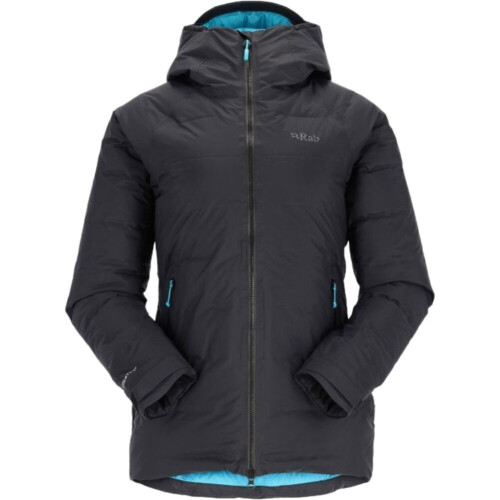 (10 UK) Rab Women's Valiance Waterproof Down Jacket -Black