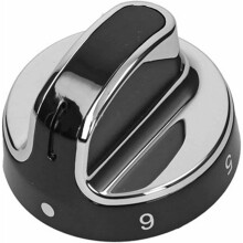 Stoves New World Oven Knob Hob Switch Dial 083157010 444442687 (Silver / Black)