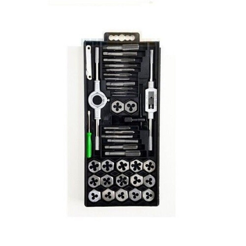 40pc Metric MM Tap and Die Set Cutting Rethreaded Rethreading Set M3 M12 1
