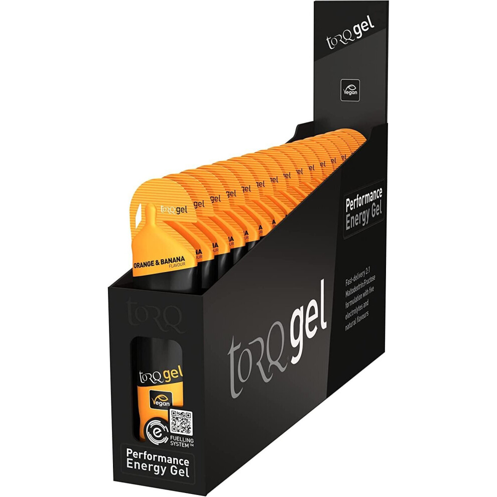 Torq Energy Gel Orange and Banana - 45g - Pack of 15