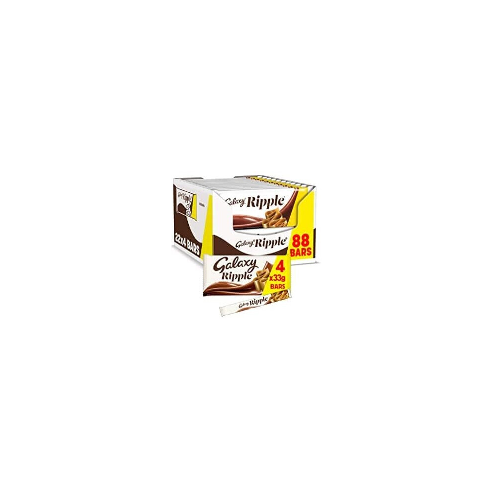 Galaxy Ripple Chocolate Bars Bulk Box, 88 Bars of 33g