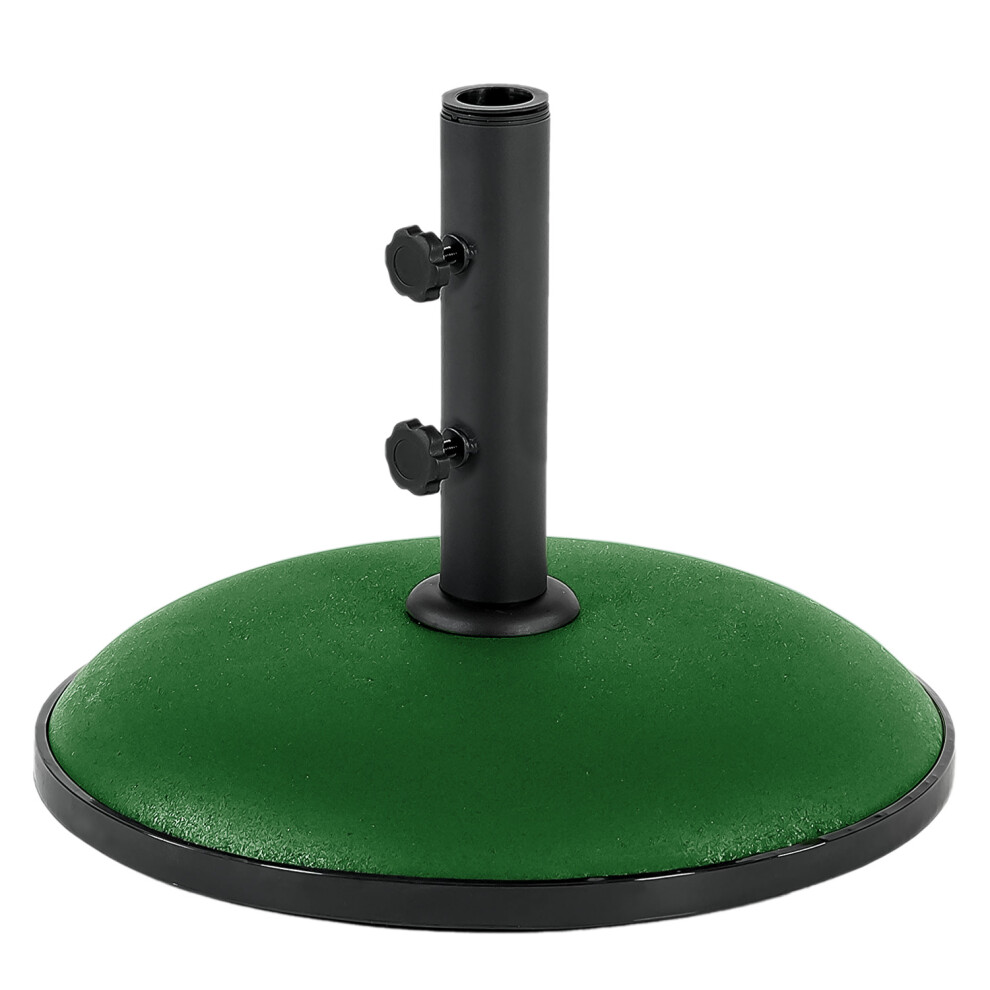 (GREEN) Concrete Parasol Base for Garden Patio Umbrella