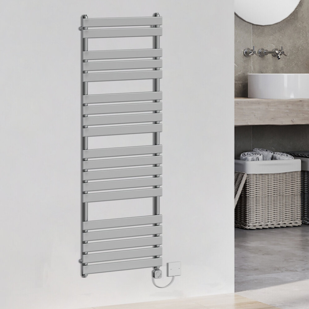 (1800x600mm, Chrome) WarmeHaus Thermostatic Heated Towel Rail Prefilled Electric Heated Towel Rail Bathroom Towel Radiator Ladder Style