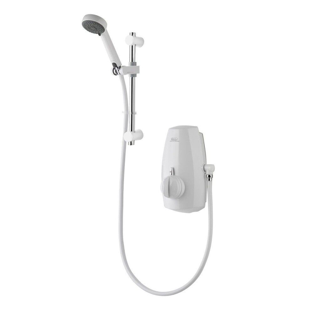 Aqualisa Aquastream Power Shower Thermostatic White 4 Spray 90Mm Head 813.40.20 5023942056633