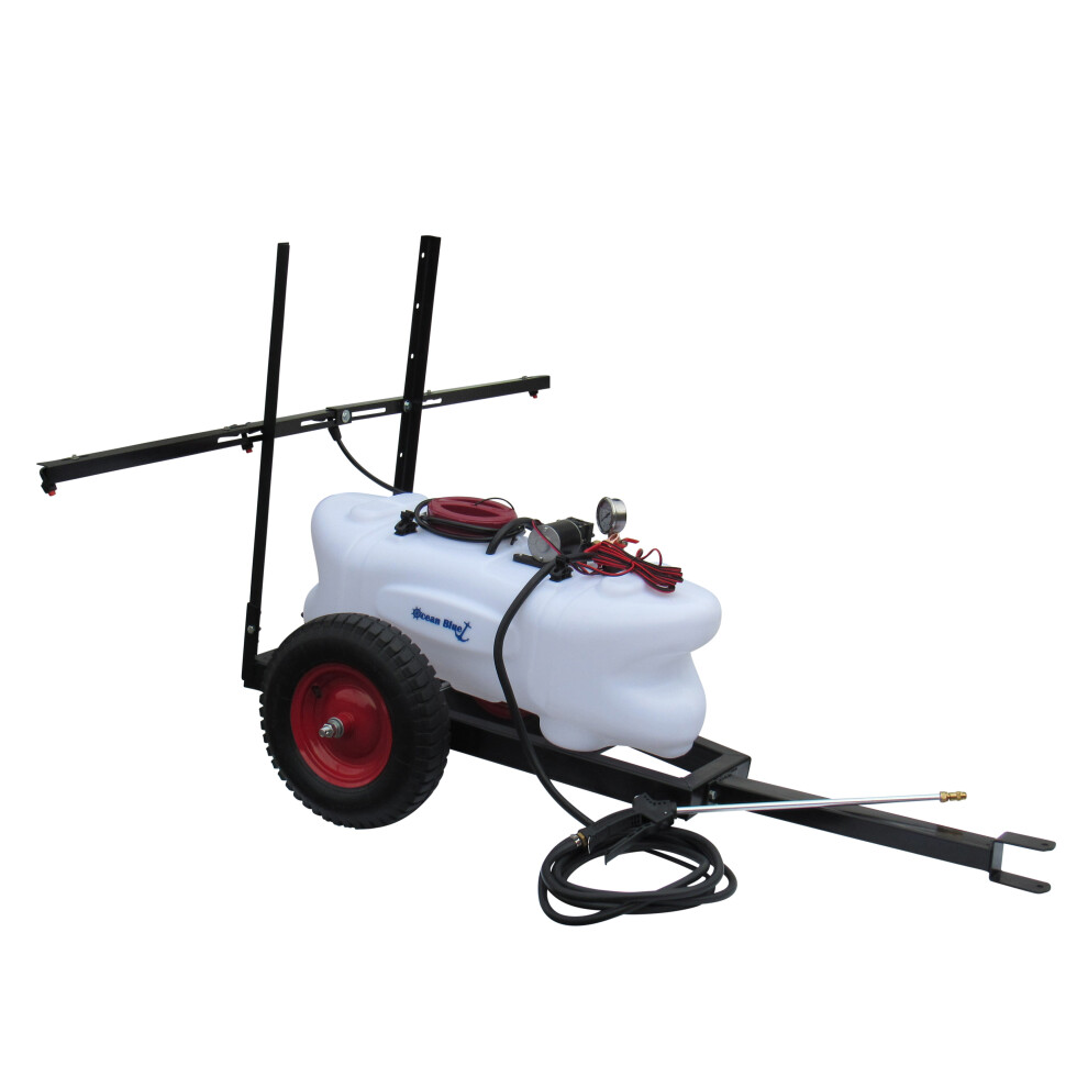 Agricultural Quad Crop ATV Sprayer with Boom on Trailer 60L