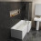 1700mm RH L Shaped White Acrylic Square Bath Shower Modern - Bath Only 2