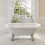 Traditional 1500 Freestanding Bath Double Ended Roll Top Legs Included White 1