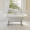 Traditional 1500 Freestanding Bath Double Ended Roll Top Legs Included White 2