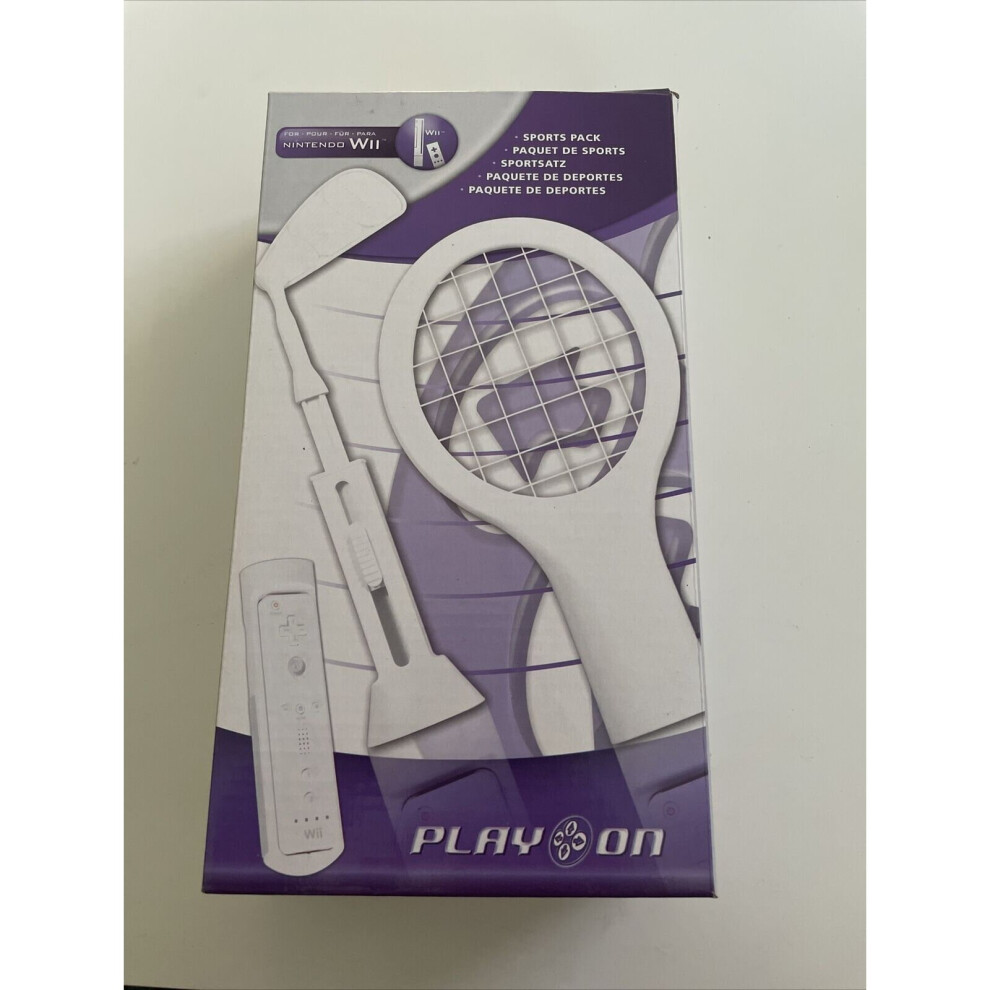 Nintendo Wii Sports Packs Tennis Racket And Golf Club Adapters 5016743022921