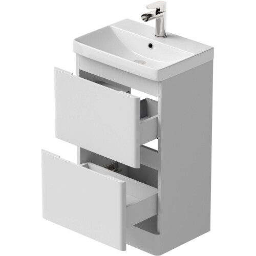 Regis White Free Standing Vanity Unit 500mm Width on OnBuy