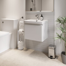 Regis White Wall Hung Vanity Unit - 500mm Width