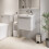 Regis White Wall Hung Vanity Unit - 500mm Width 1