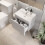 Regis White Wall Hung Vanity Unit - 500mm Width 3