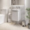 Regis White Wall Hung Vanity Unit - 400mm Width 1
