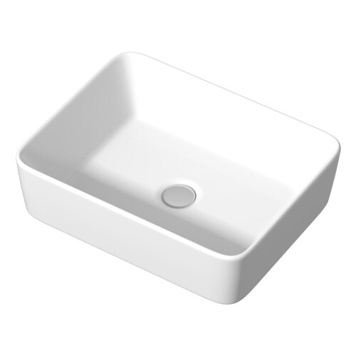 Ceramic Bathroom Vanity Wash Basin Sink Countertop Rectangular Modern 480x370mm 2