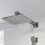 Thermostatic Concealed Square Shower Wall Mounted And Adjustable Shower Heads 2