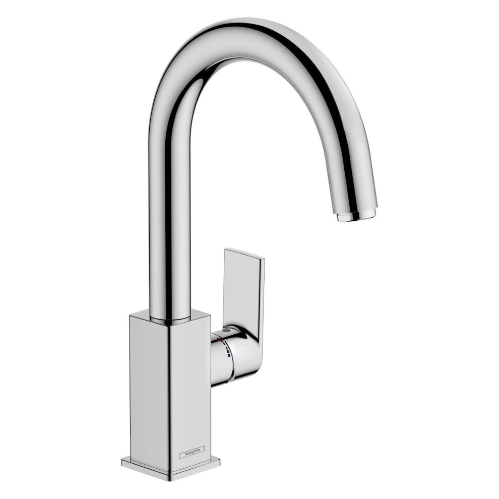 Hansgrohe Vernis Shape Bathroom Basin Mixer Tap Single Lever Swivel Spout Chrome