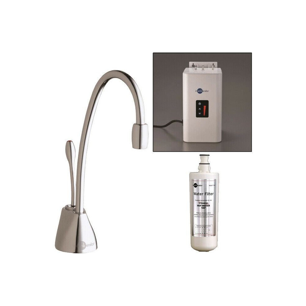 InSinkErator GN1100 Boiling Hot Water Kitchen Tap Chrome Single Lever + Neo Tank