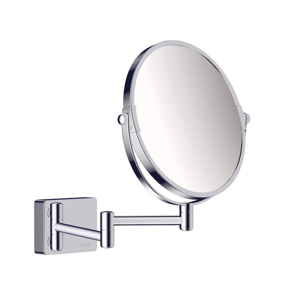 Hansgrohe AddStoris Universal Bathroom Shaving Mirror Wall Mounted Chrome