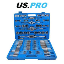 US PRO Tools 110 Piece UNF, NS, UNC, (SAE) & Metric Tap And Die Set 2654