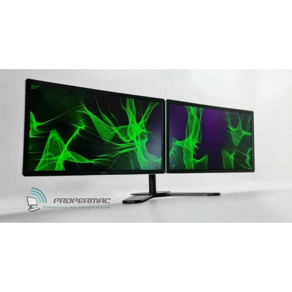 Propermac Dual Monitor Screen Setup 2X 22" Full Hd 1920X1080 Dual Stand Hdmi