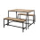 Birlea Downtown Dining Table & Bench Set 2
