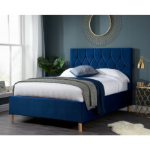 Luxton Double Bed-Blue
