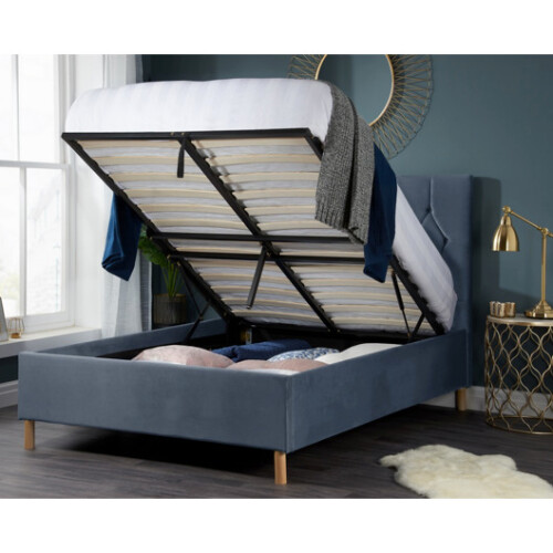 Birlea Luxton Double Ottoman Bed-Grey 1