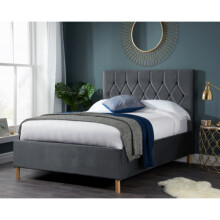 Luxton Double Bed-Grey