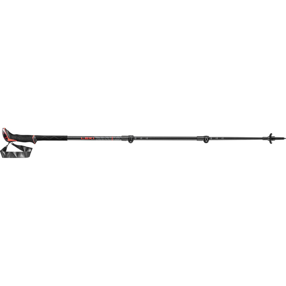 Leki Makalu Unisex Trekking Poles, Bright Red/Black/Dark Anthracite