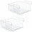 Under Shelf Storage Basket, 2-Pack Hanging Metal Wire Storage 1