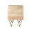 Light Gold 2 Drawer Side Table 3