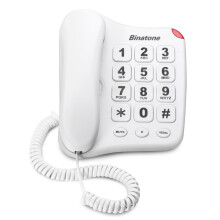 BINATONE 660610210001 Big Button 110 Corded Phone White