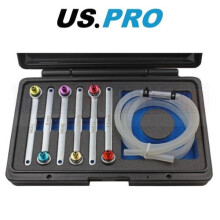 US PRO Tools 6pc Brake Clutch Bleeder Bleed Bleeding Wrench Set 12pt 6218