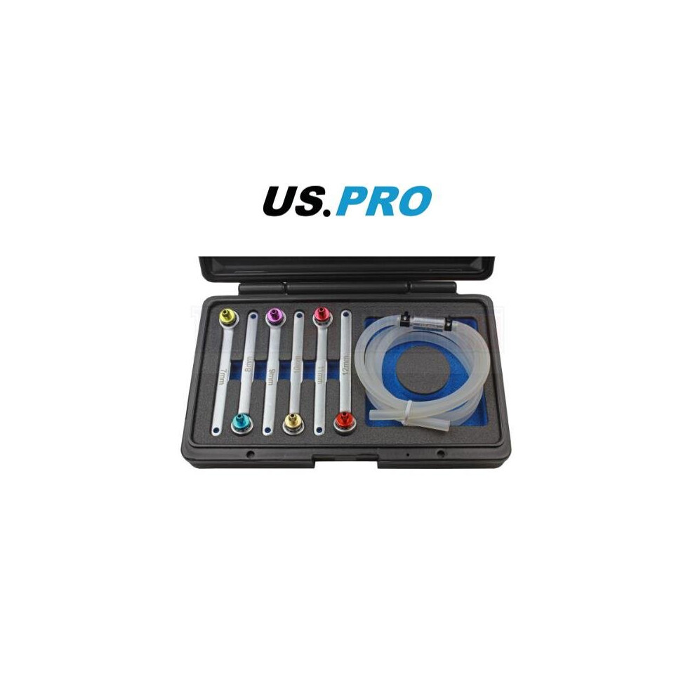 US PRO Tools 6pc Brake Clutch Bleeder Bleed Bleeding Wrench Set 12pt 6218