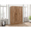 Birlea Sullivan 3 Door 2 Drawer Wardrobe 3