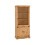 Seconique Corona 2 Door Display Unit/Bookcase - Distressed Waxed Pine 1