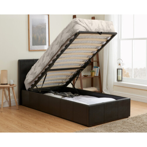 Barney Single Black Ottoman Bed on OnBuy
