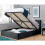 Birlea Single Beda Fabric Ottoman - Black Crushed Velvet 3