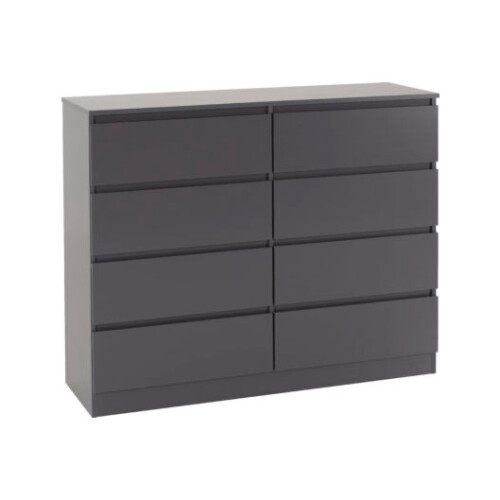 Seconique Marcus 8 Drawer Chest - Grey