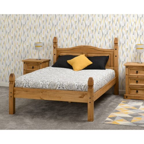 Seconique Corona 3' Bed Low Foot End - Distressed Waxed Pine