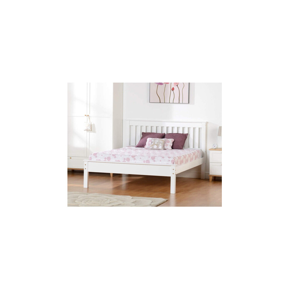 Matteo Single Bed Low Foot End - White