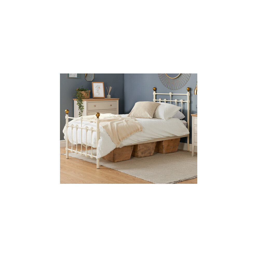Athens Single Bed - Cream