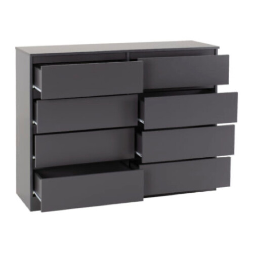 Seconique Marcus 8 Drawer Chest - Grey 2